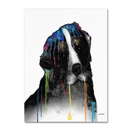 Marlene Watson 'Bernese Mountain Dog' Canvas Art,14x19